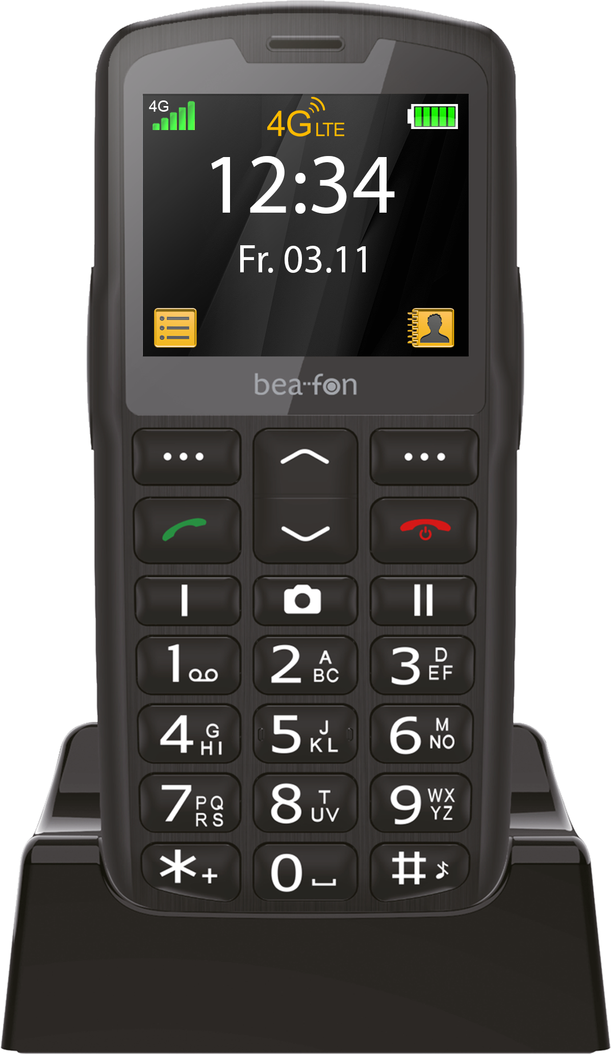 SL260 LTE (4G), Silber-Schwarz Handy