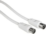 Antennen-Kabel Koax-Stecker - Koax-Kupplung, 10 m, 85 dB, Weiß (00011907)