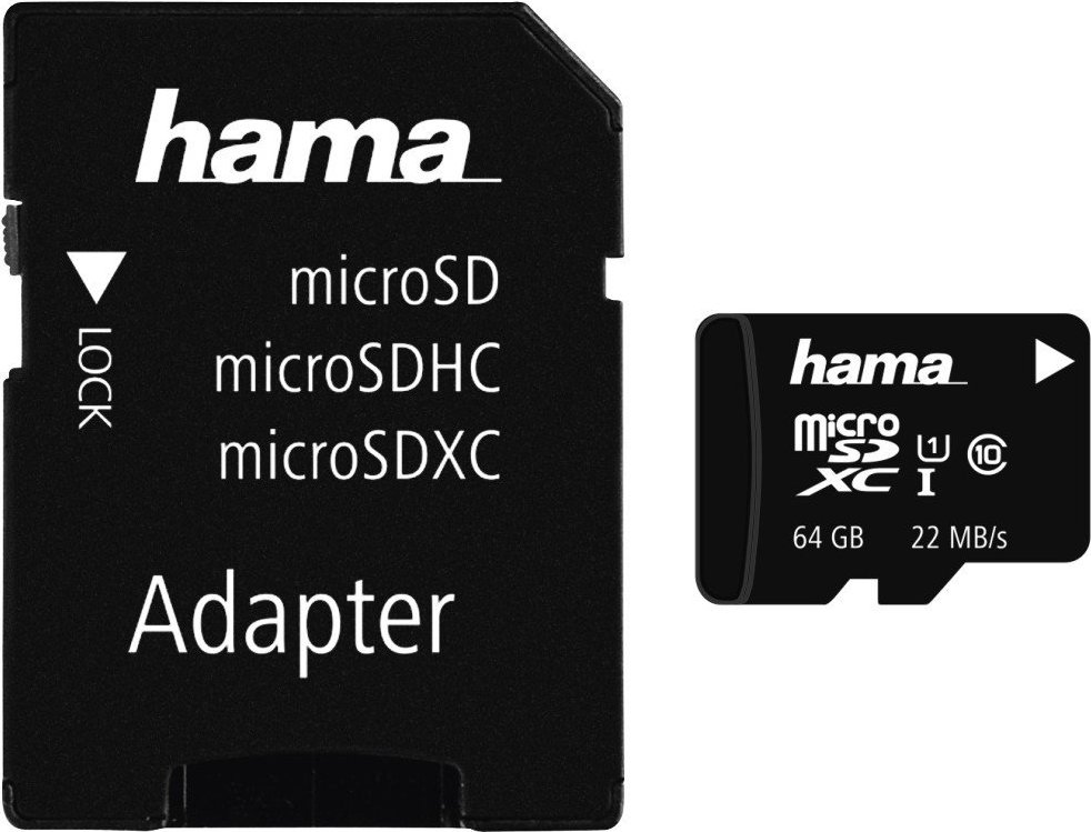 microSDXC 64GB Class 10 UHS-I 22MB/s + Adapter/Mobile (00108075)