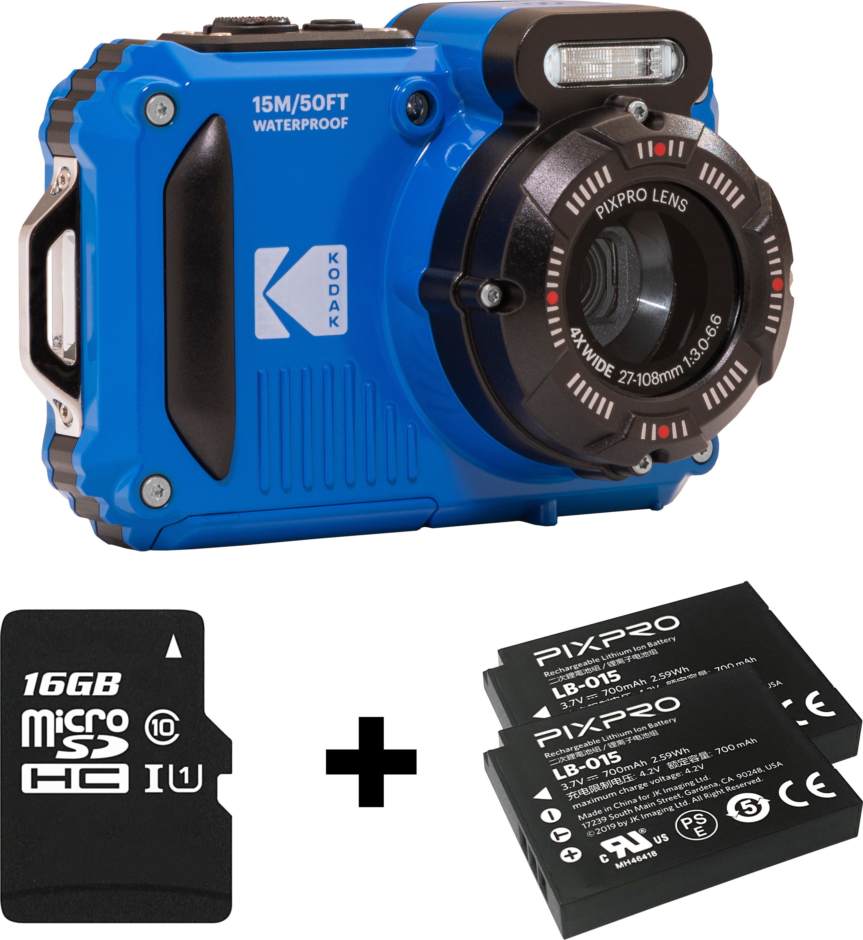 WPZ2 blau Set Outdoor Kamera