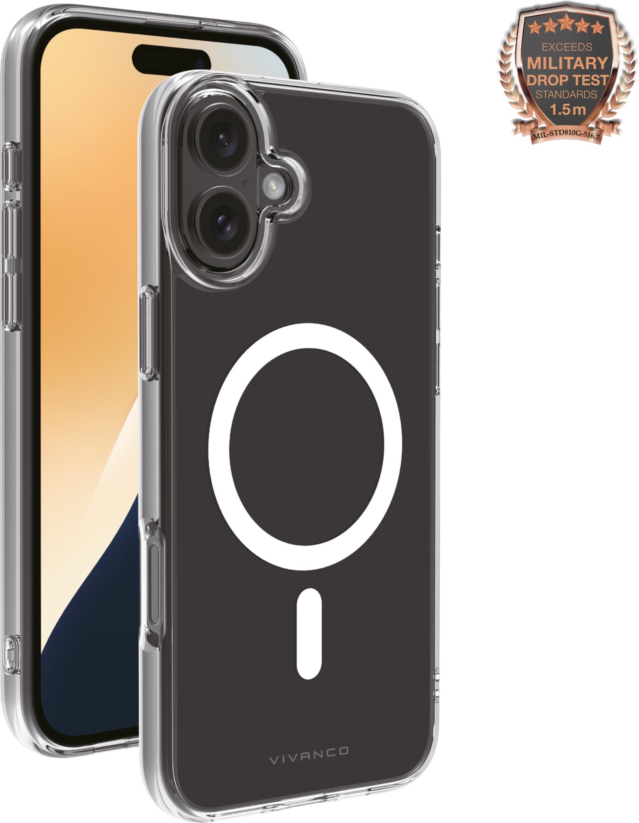 Mag Steady Anti Shock Cover, Magnetic Wireless Charging Support für iPhone 16 Plus (64237) Handyhülle