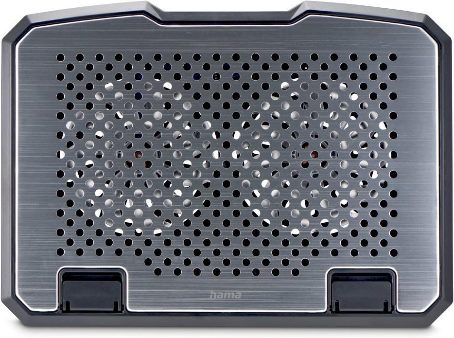 Laptop-Kühler "Aluminium", neigbar, leise, 2 Lüfter, bis 40 cm (15,6"), SW (00126807)