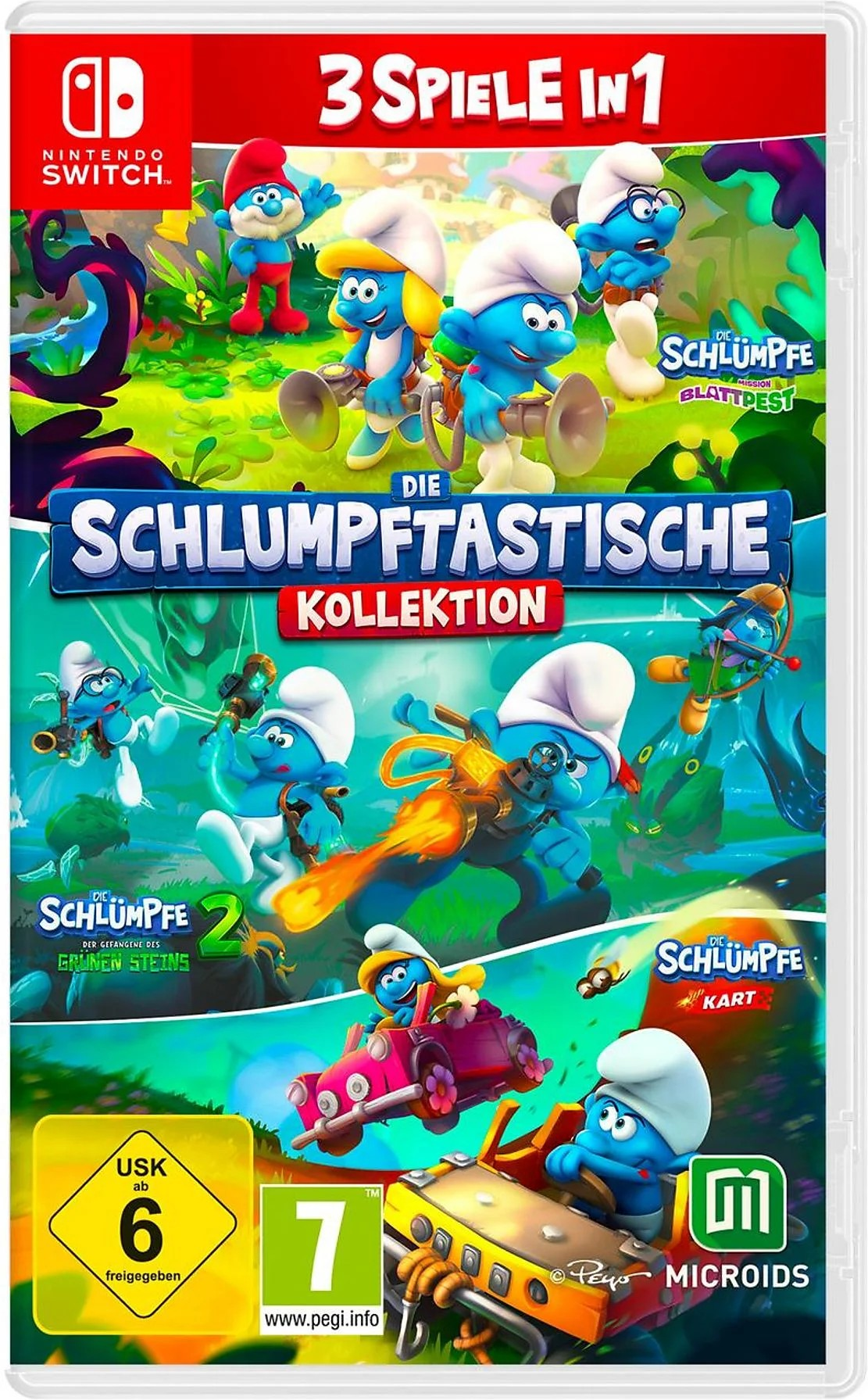 Die Schlumpftastische Kollektion - 3 Spiele in 1 Nintendo Switch-Spiel
