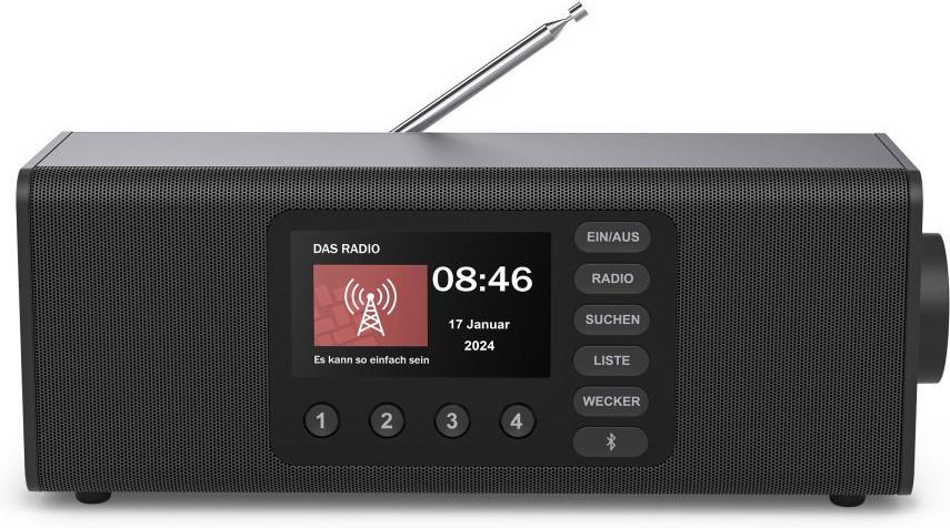 Digitalradio "DR2002", FM/DAB/DAB+/Bluetooth® RX, Radiowecker, Stereo, SW (00054262)