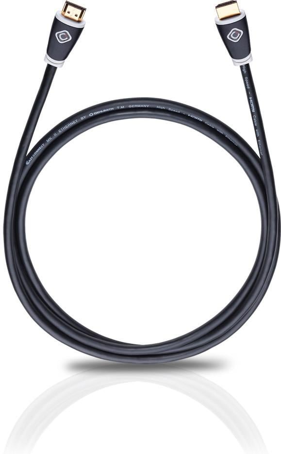 High-Speed-HDMI®-Kabel mit Ethernet Easy Connect HS 0,75 m schwarz (D1C126)