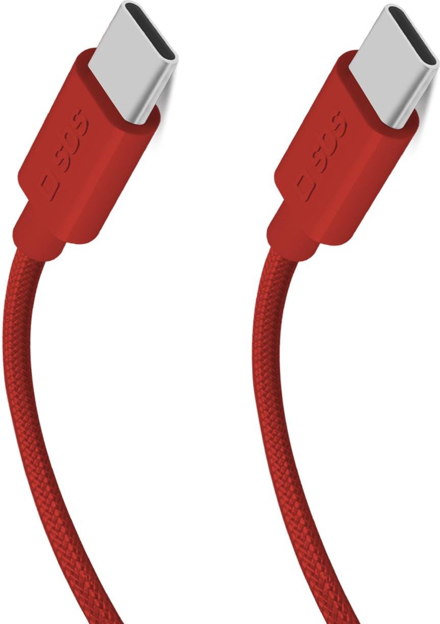 USB-C - USB-C-Textilkabel mit Kabelhalter, 1,5 Meter (TECABLETISSUETCCR)