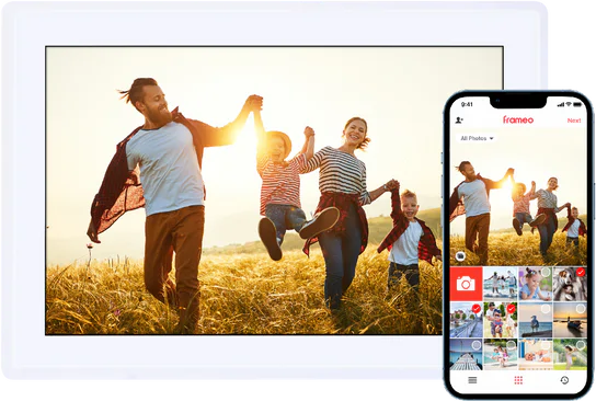 Smart Frame WiFi 100 weiß Digitaler Bilderrahmen