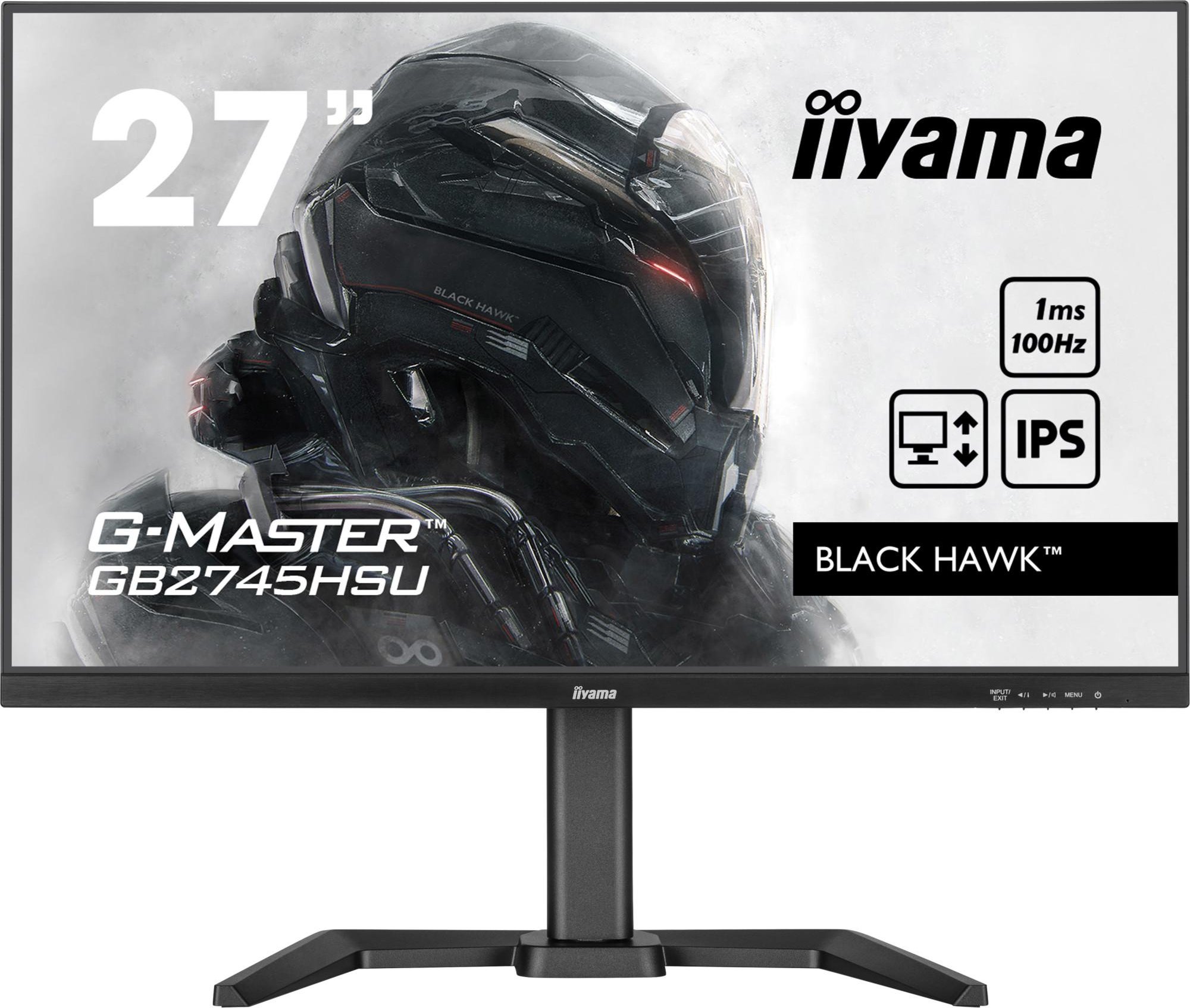 G-MASTER GB2745HSU-B2, Schwarz, 27 Zoll, Full HD, IPS, 100 Hz, 1 ms