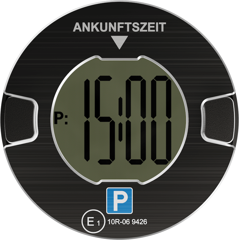 P-DISC NO1 Schwarz Elektronische Parkscheibe