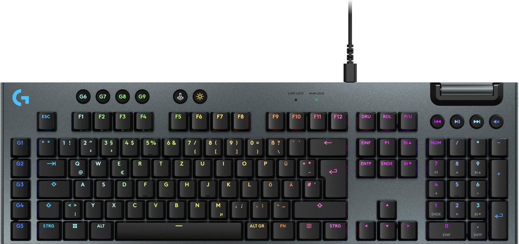 G915 X Taktile Gaming-Tastatur, Schwarz