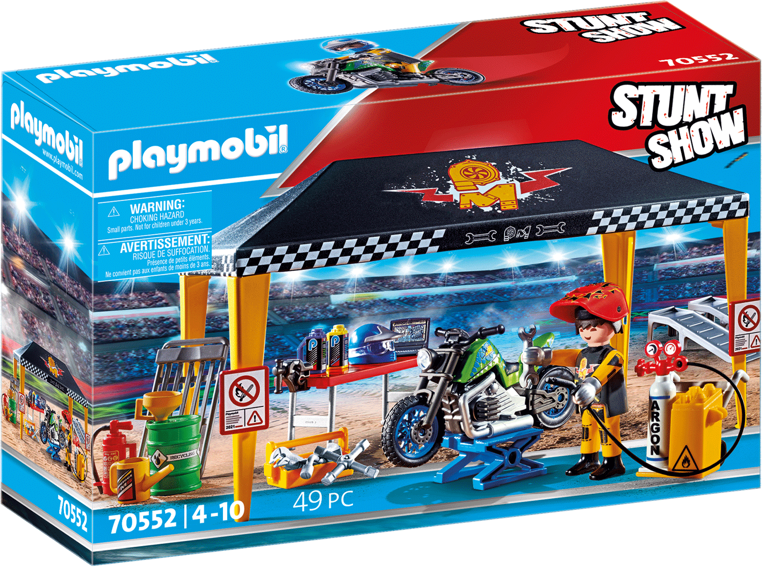 70552 Stuntshow Werkstattzelt