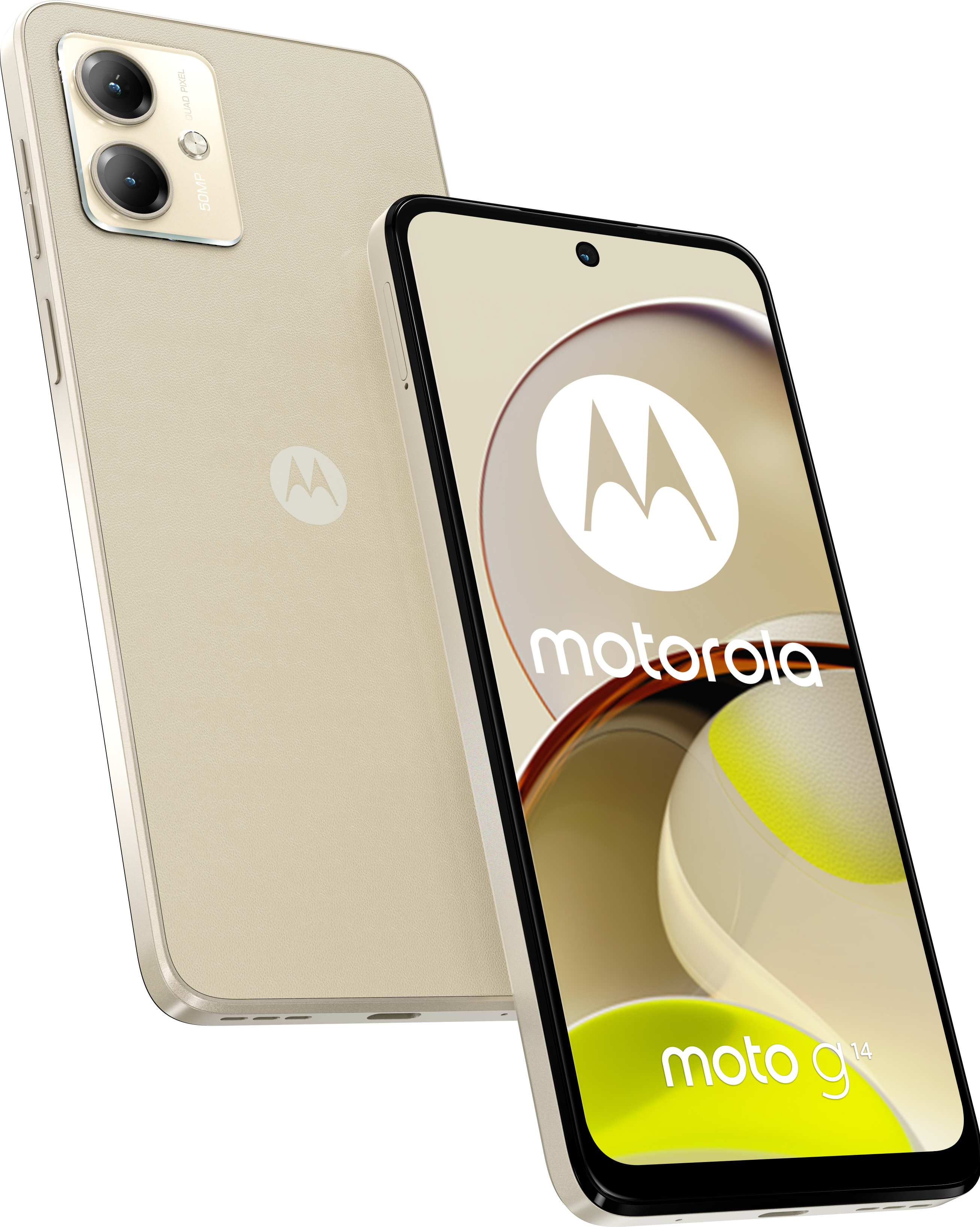 moto g14 4GB + 128GB Butter Cream Smartphone
