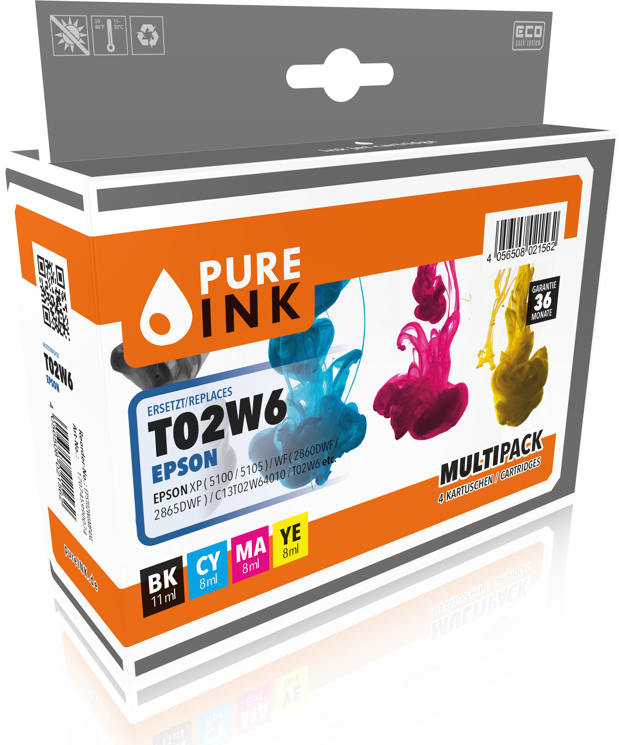 Epson C13T02V64010 Fernglas CMYK Druckerpatrone