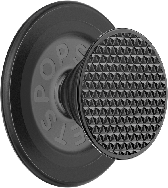 PopGrip für MagSafe Triangle Knurl Black Aluminum