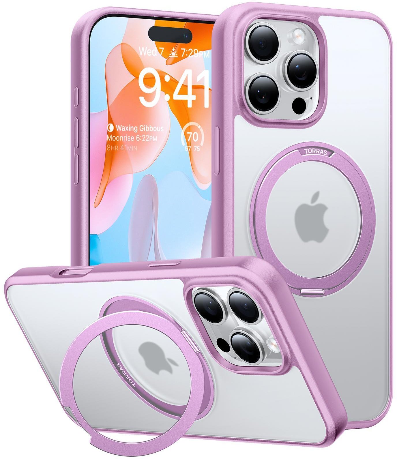 Ostand Pro Series für iPhone 16 Pro Pink Handyhülle