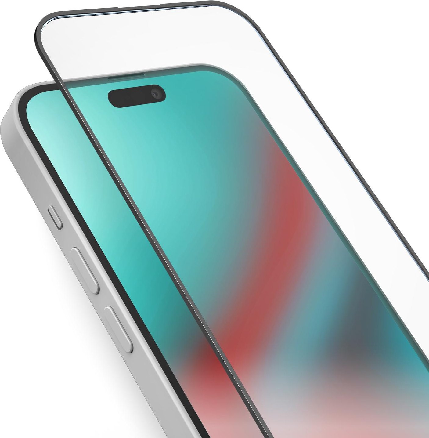 Glas Displayschutz Full Cover für iPhone 15 Plus Schwarz Schutzglas