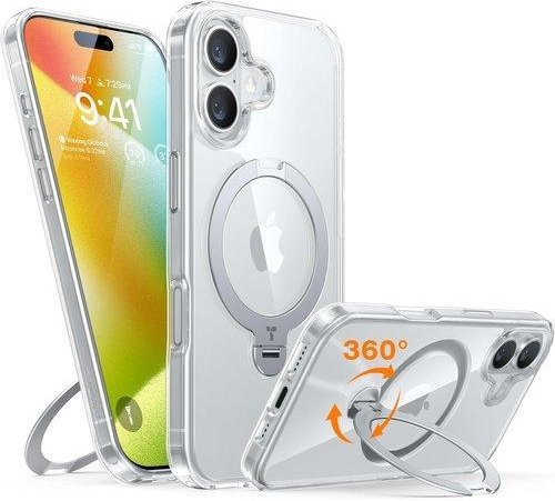 360° drehbare Magnethalterung für iPhone 16 Hülle, Transparent