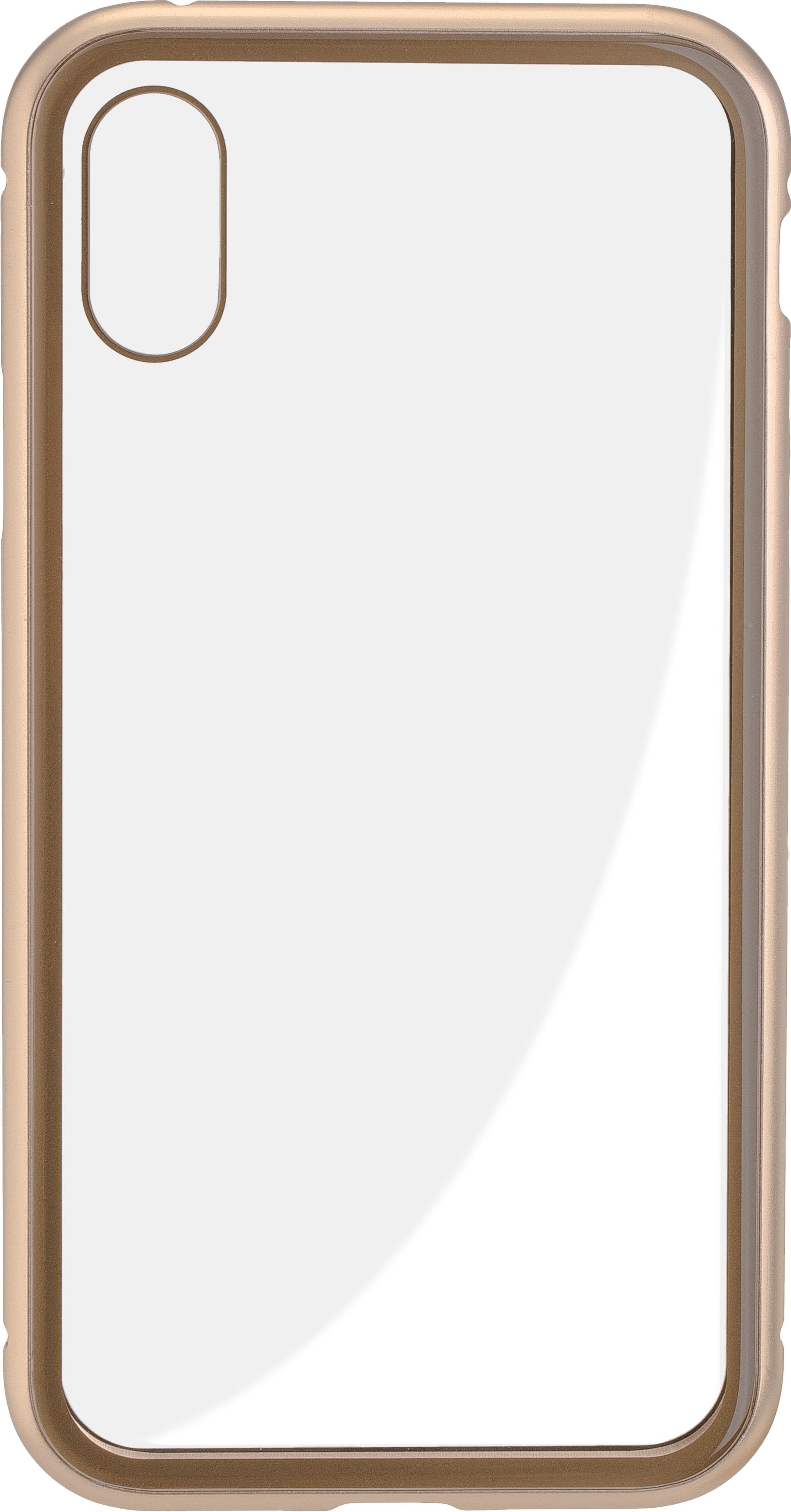 MAGNET COVER Duo Glas für Apple iPhone X/ XS Gold Handyhülle