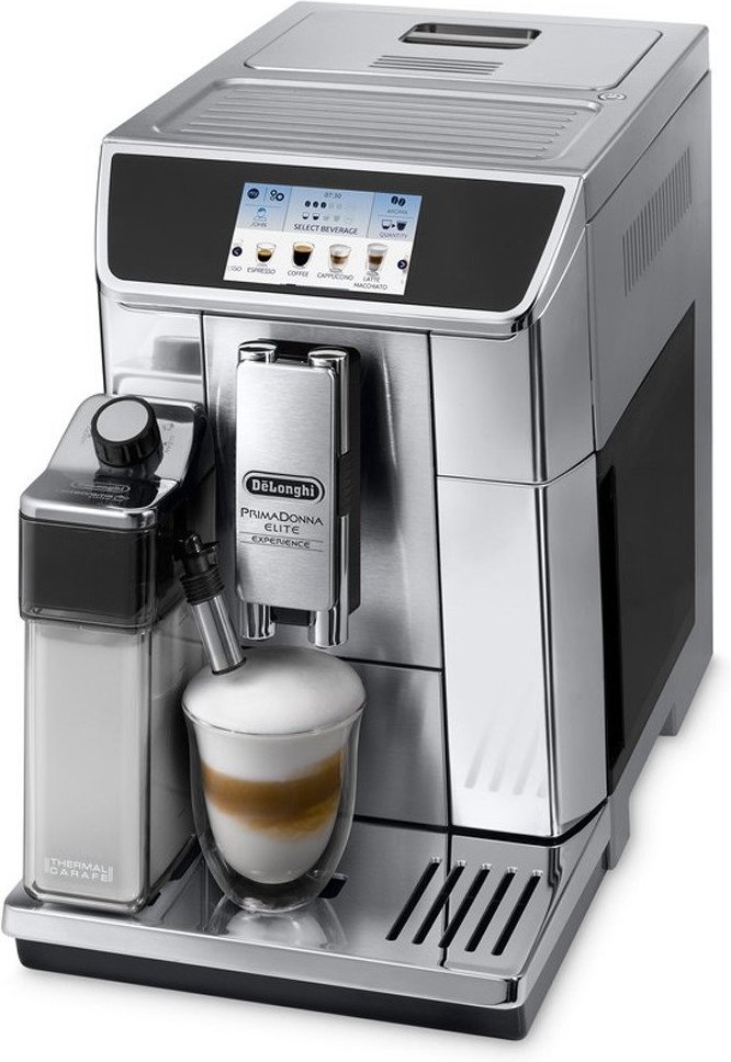 ECAM 656.85.MS PrimaDonna Elite Experience Edelstahl schwarz Kaffeevollautomat