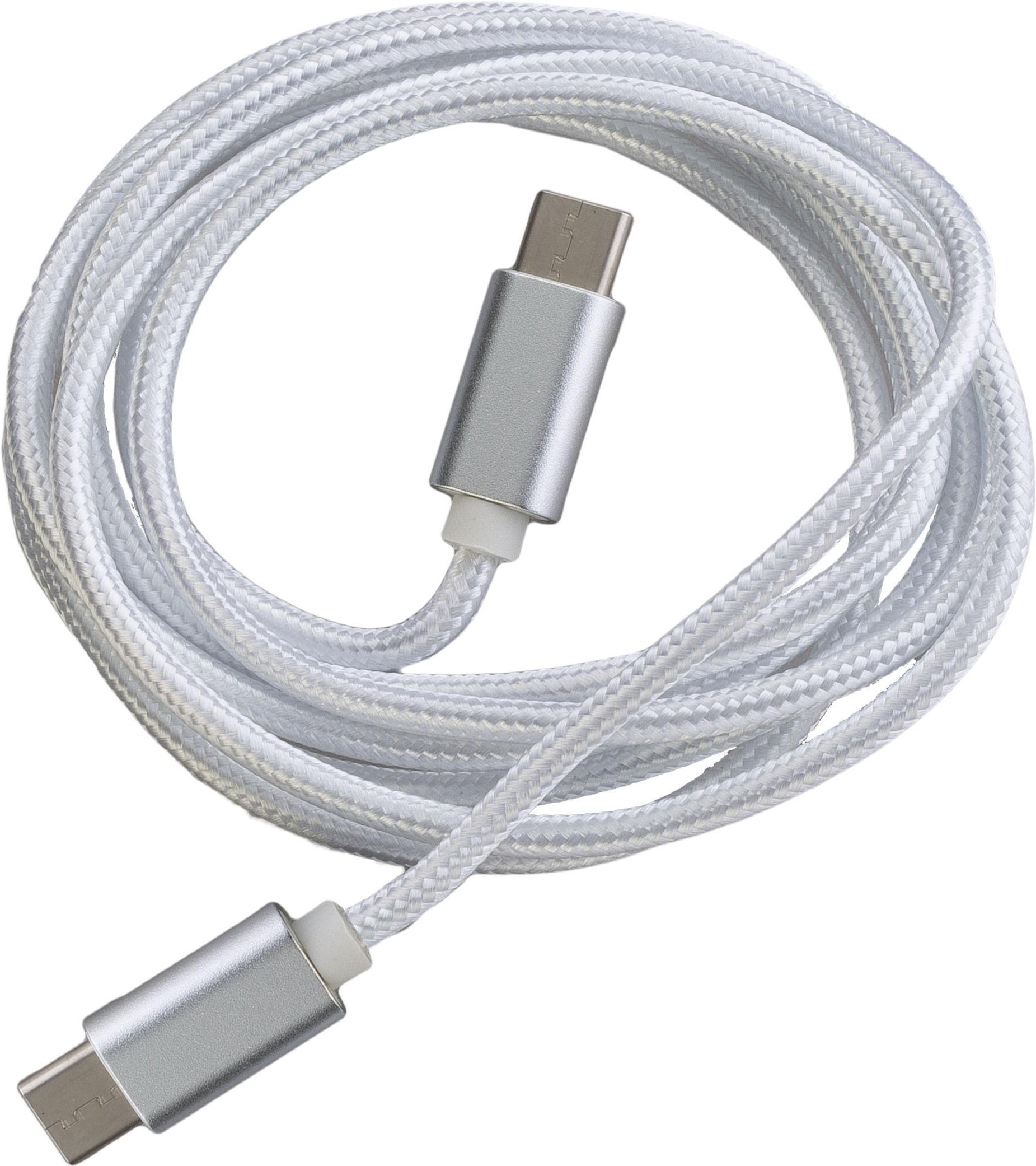 FASHION 1,5 m Data Cable White Typ-C/Lightning mit Sync-/Ladefunktion (18645)