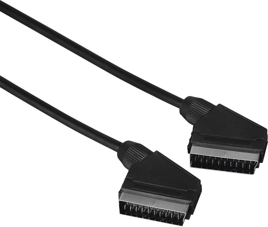 Scart-Verbindungskabel, Stecker - Stecker, 1,5 m, Schwarz (00205081)