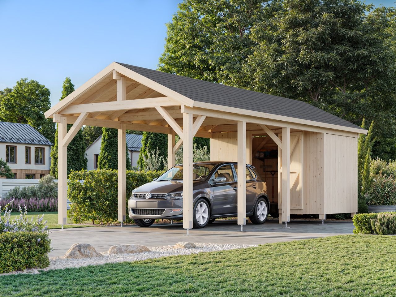 Palmako Carport Ruben 23,1 m² mit Geräteraum