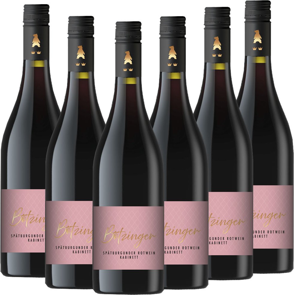 Thumbnail - Der Bötzinger - Spätburgunder Rotwein Kabinett halbtrocken - 6er Karton