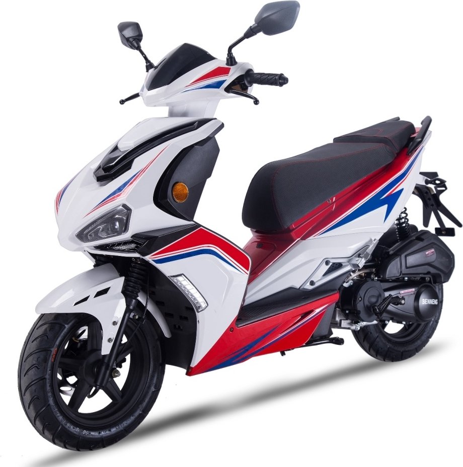 Motorroller Striker 85 kmh, weiss, GT Union