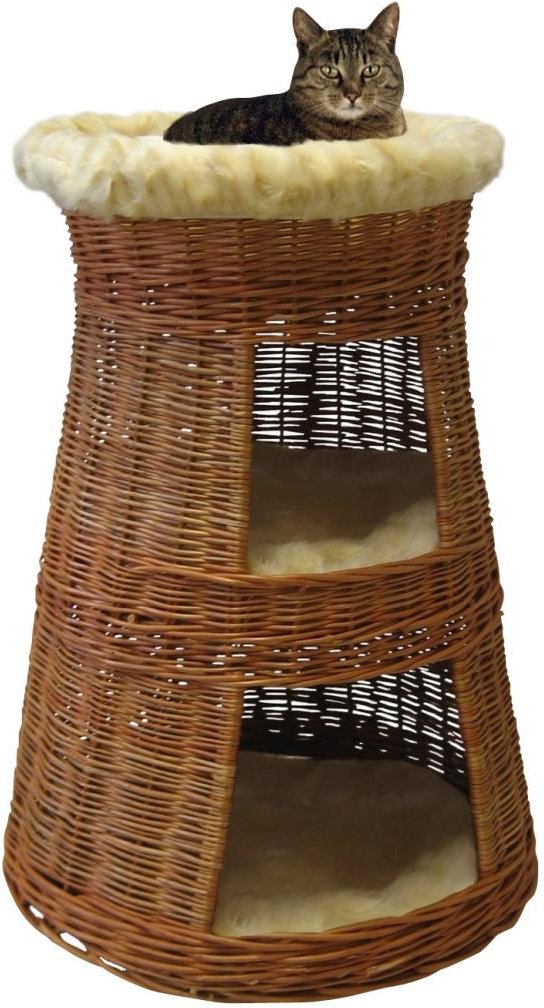 Katzen Doppel-Korbturm