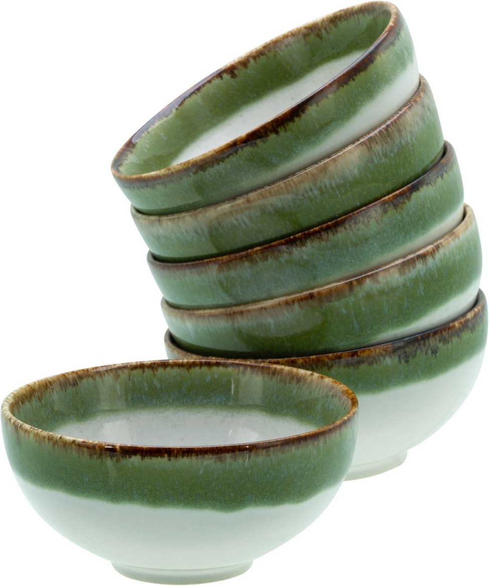 Thumbnail - Cascade Dipschalen, 6-teiliges Geschirrset, Dip-Schalen Set aus Steinzeug