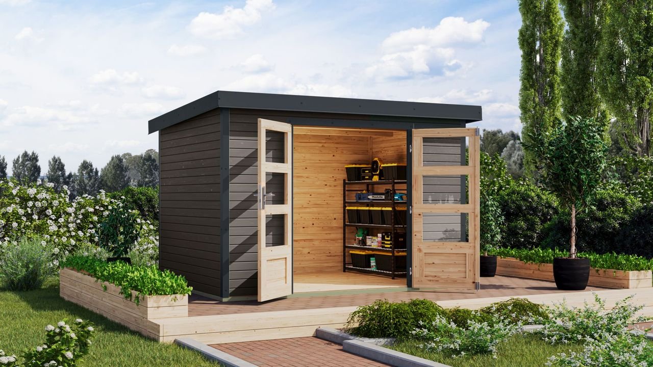 Gartenhaus Galatea 4B terragrau