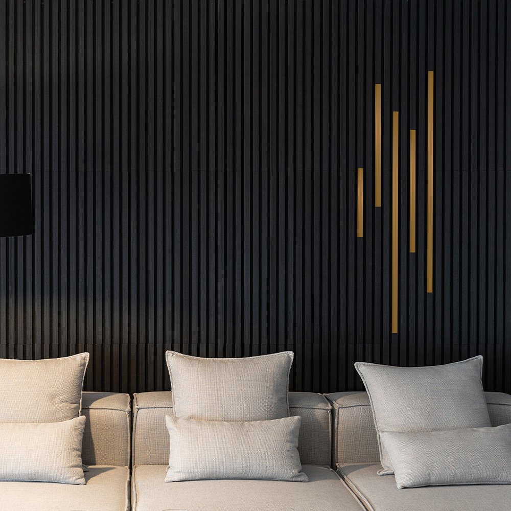 Home Deluxe Dekoleiste für Akustikpaneel FIRE 3er Set - 50 cm