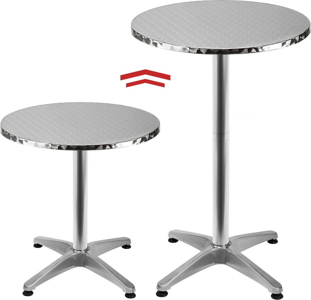 Deuba Stehtisch aus Aluminium