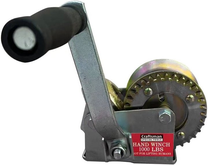 Handseilwinde mit Stahldrahtseil, tragfähigkeit 450 kg, 10m