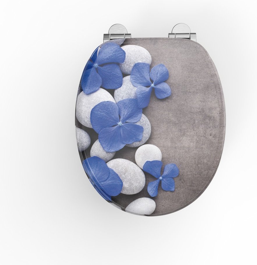 Duschwell MDF WC-Sitz Soft-Touch - Hortensie
