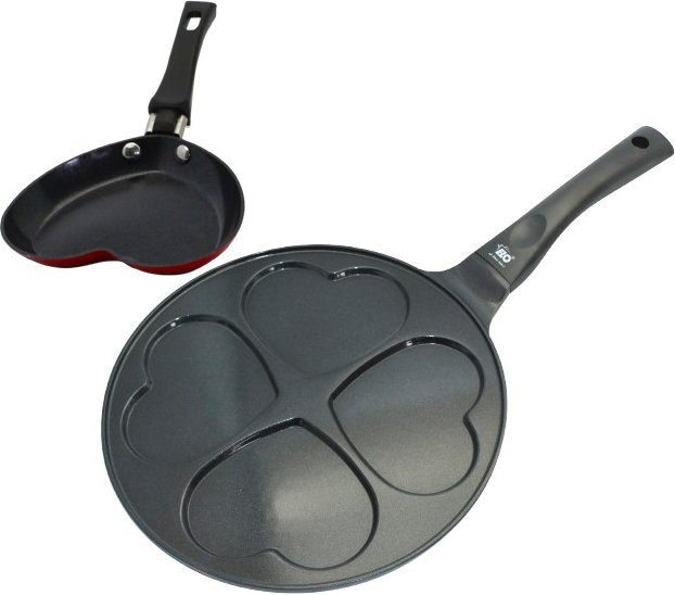 ELO Pfannenset 2tlg - Mini-Herzpfanne + Herz-Blinipfanne