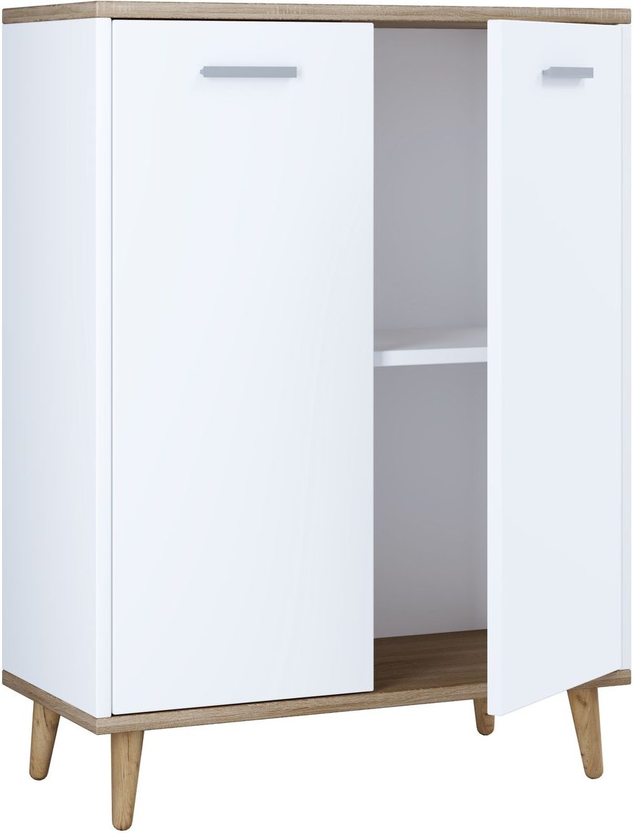 Sideboard "Landos" Weiß/Honig-Eiche