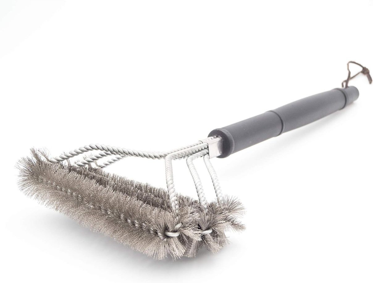 Thumbnail - Paella World BBQ Grillbürste mit 3er-Edelstahlbürstenkopf