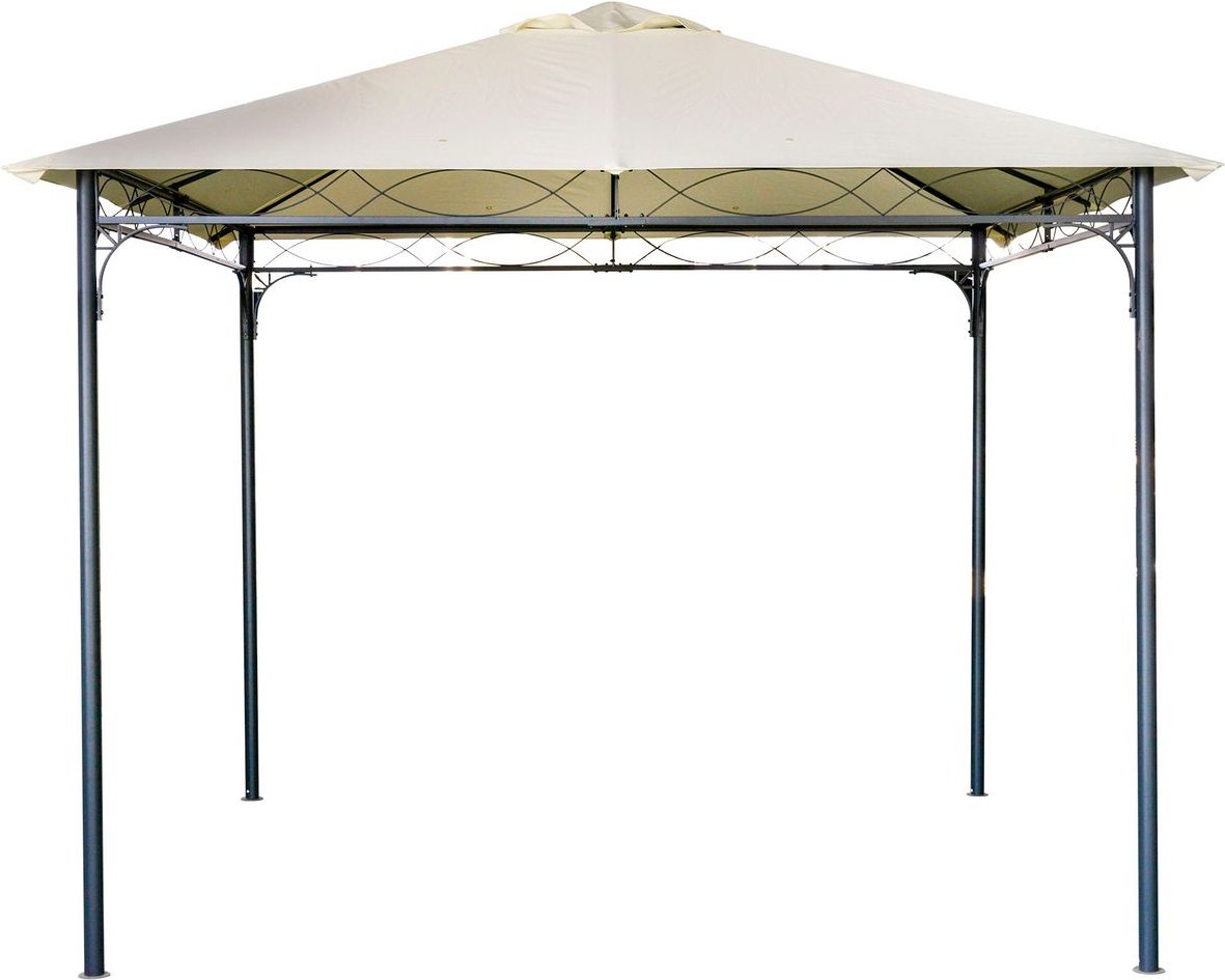 Pavillondach, Ersatzdach für Pavillon, Pavillonabdeckung, Sonnenschutz Polyester, Beige, 3 x 3 m