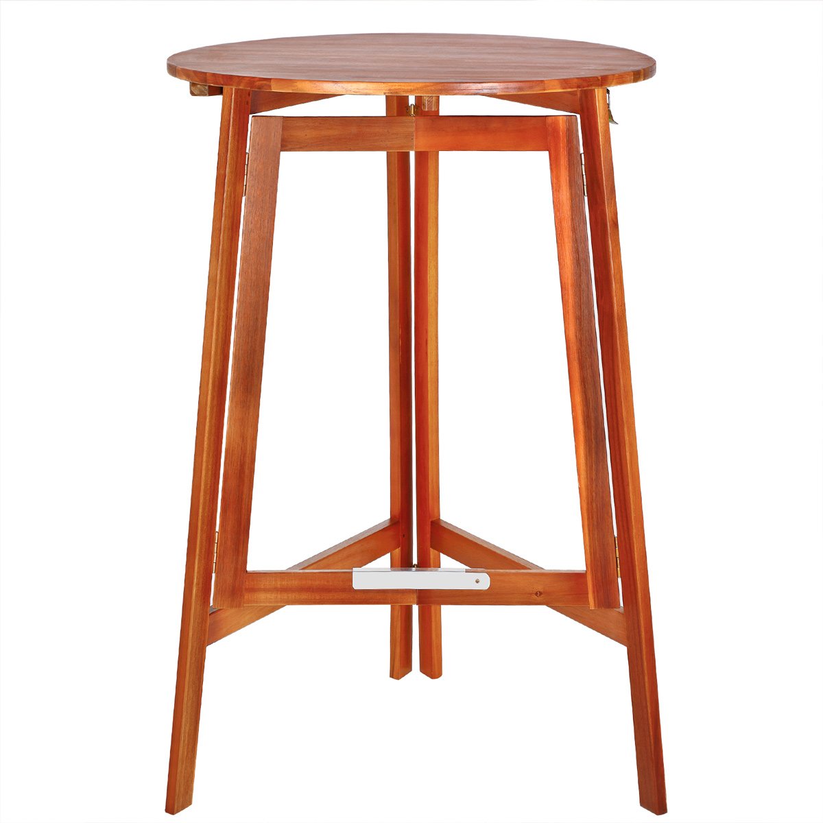 Casaria Stehtisch Akazienholz Ø78cm klappbar