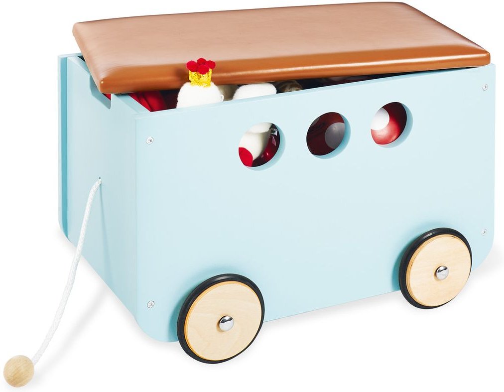Thumbnail - Pinolino Spielzeugkiste mit Rollen Jim, mint