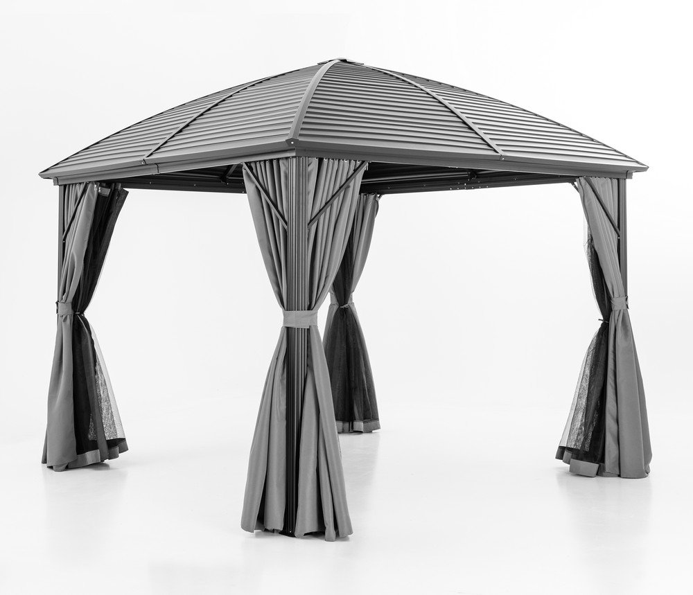 Aluminium Pavillon, ca. 300 x 300 x 285 cm