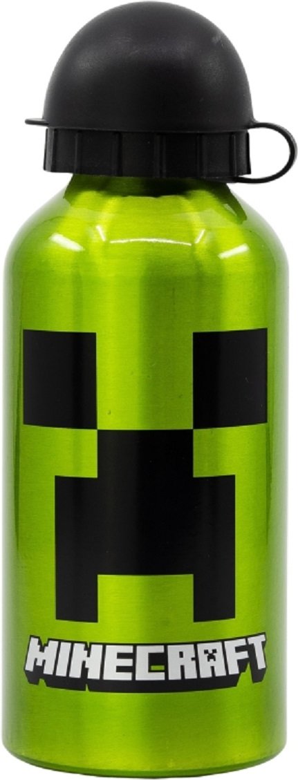 Alu-Trinkflasche 400 ml – Minecraft Design