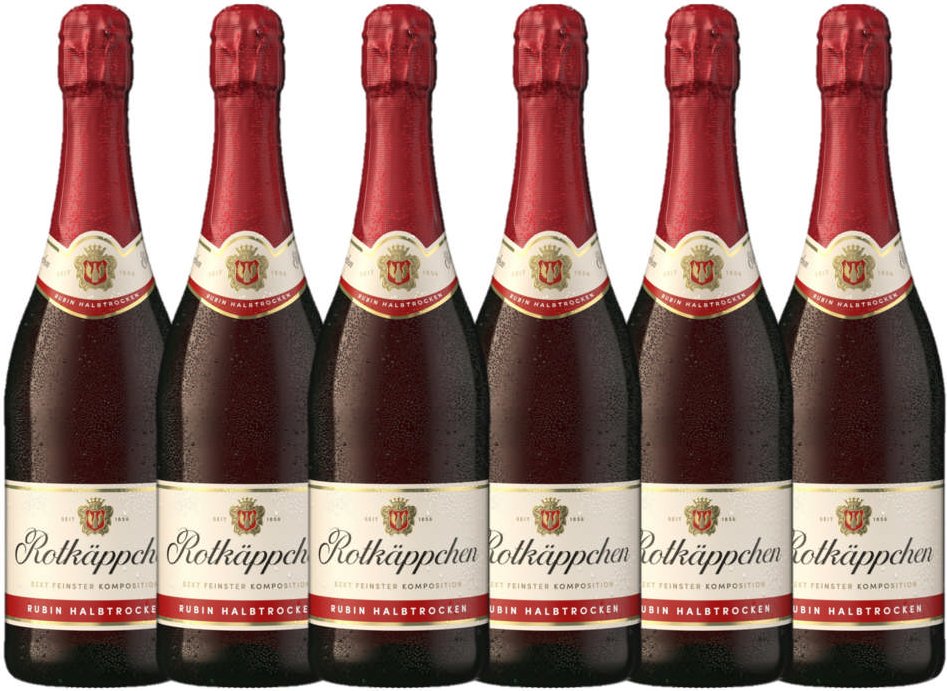Sekt Rubin Halbtrocken - 6er Karton