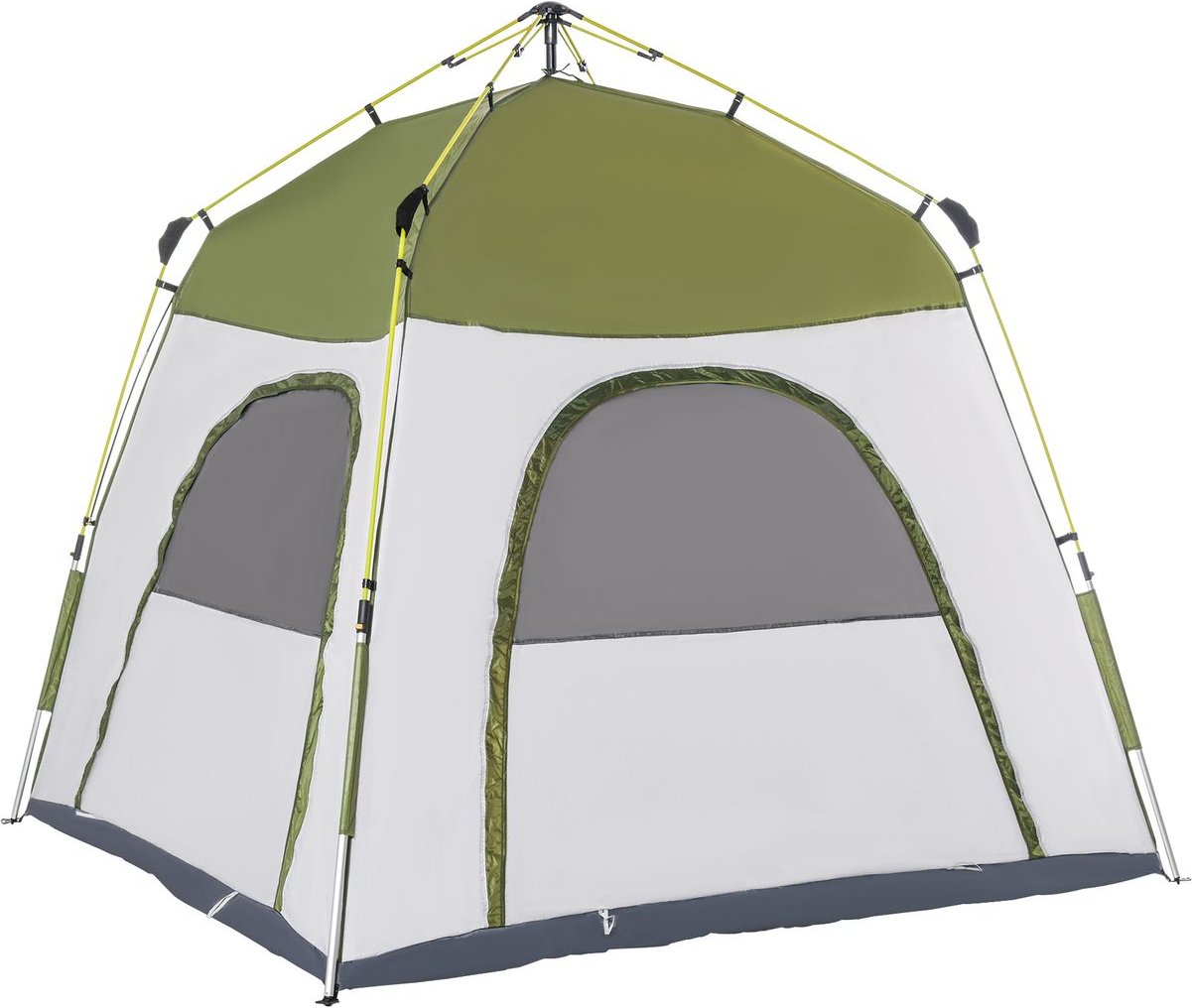 Camping Zelt 4 Personen Zelt Familienzelt 190T PU1000mm