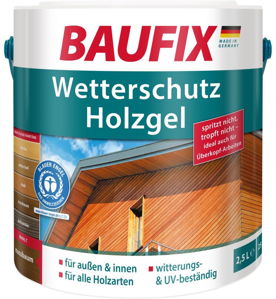 Wetterschutz-Holzgel eiche dunkel 5 L 2er Set