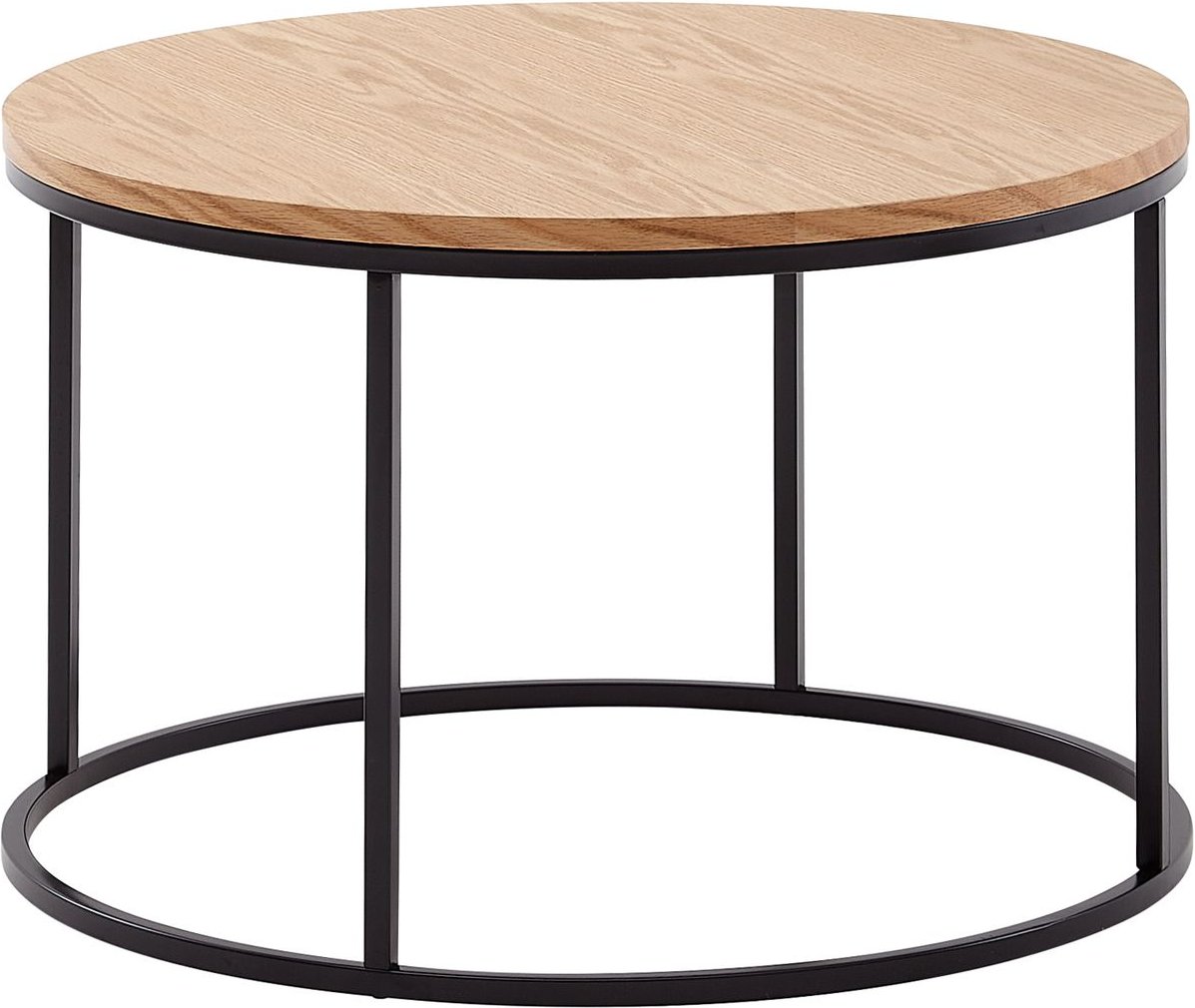 Couchtisch 70x70x45 cm Eiche Metall