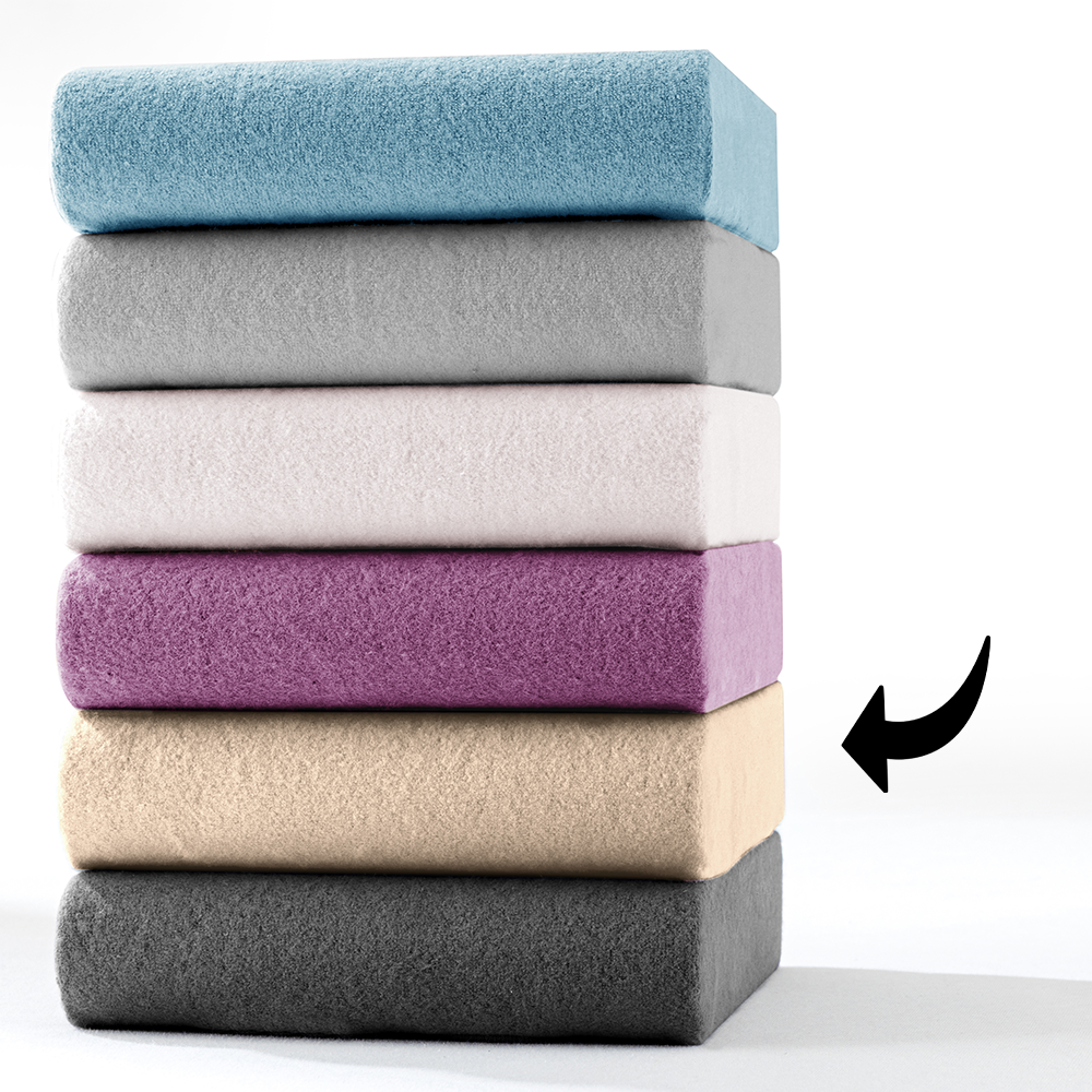 Mikrofaser-Flausch-Spannbetttuch - ca. 140 - 160 x 200 cm