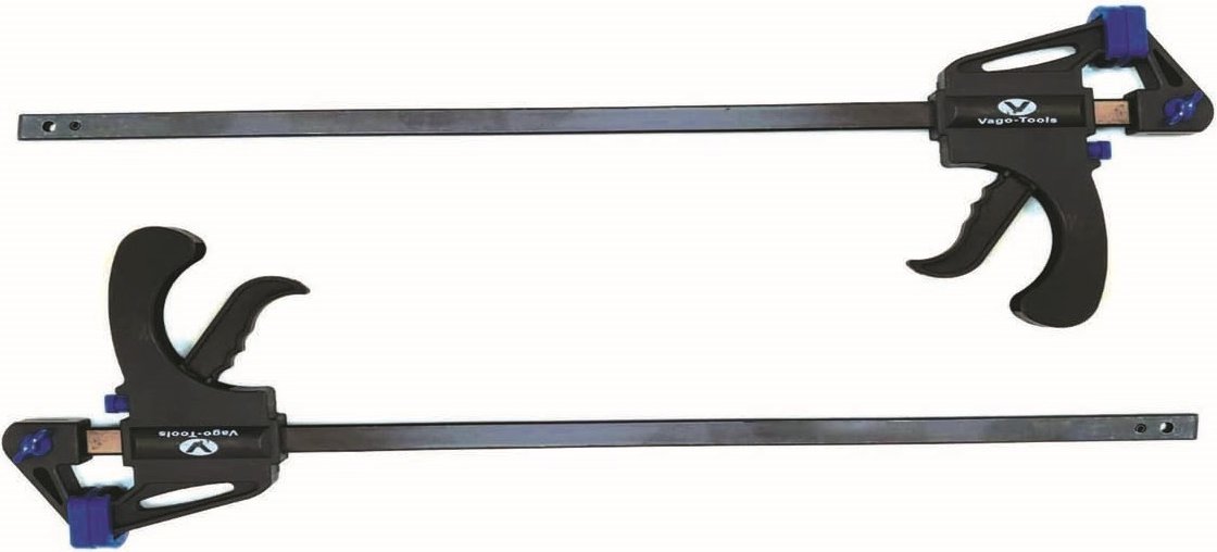 Thumbnail - 2x Schnellspannzwinge 600 mm Einhandzwinge Klemmzwinge Schraubzwinge