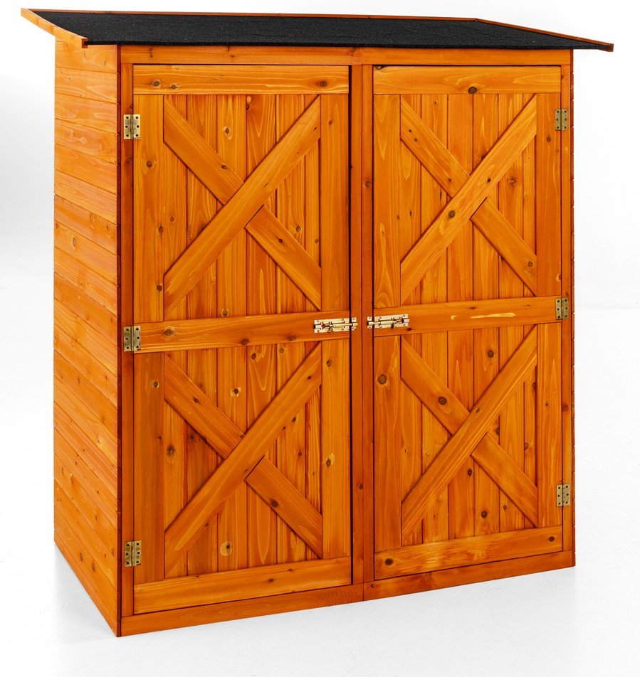 Gerätehaus aus Holz Wetterfest, ca.149 x 78 x 163 cm - Natur